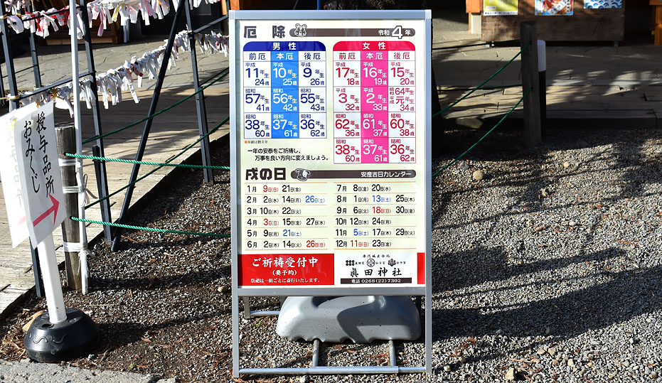 眞田神社様看板